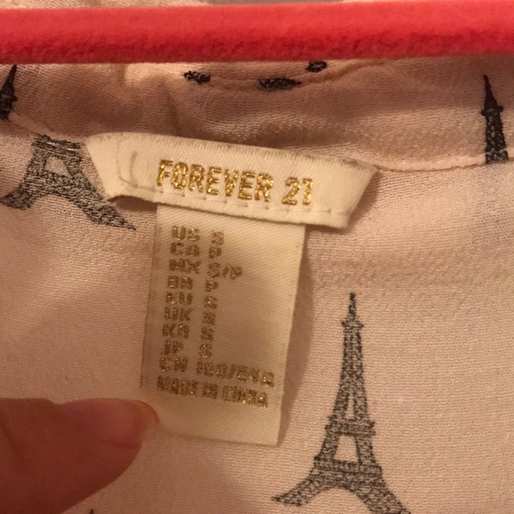 Forever 21 Paris blouse - Picture 2 of 2